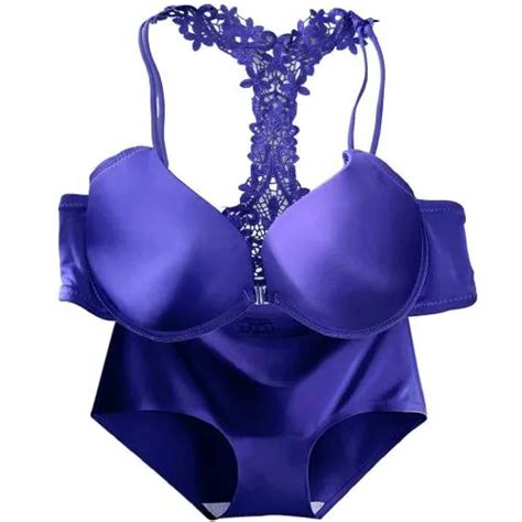 Buy Senecio Royal Blue Bra Panty Set Online At Best Prices In India Jiomart