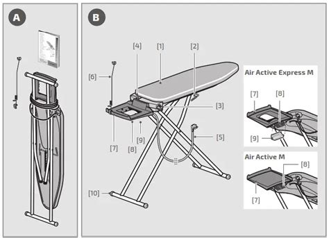 LEIFHEIT M Air Active Express Ironing Board Medium Instructions