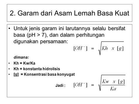 Contoh Asam Kuat Asam Lemah Basa Kuat Basa Lemah Beserta Rumusnya