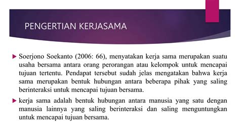 Bab Kerjasama Dalam Berbagai Bidang Kehidupan Pptx