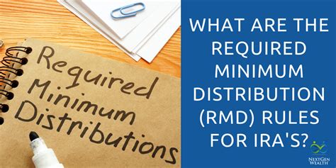 What Are The Required Minimum Distribution Rmd Rules For Ira S