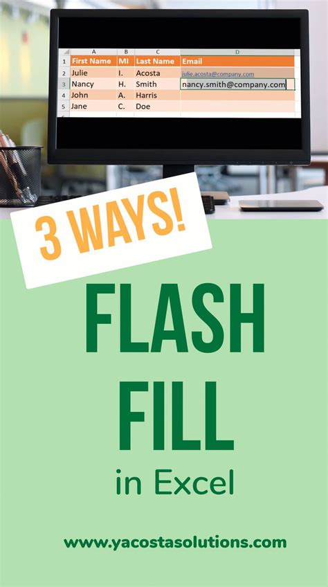 Ways To Use Flash Fill In Excel With Video Tutorial Excel