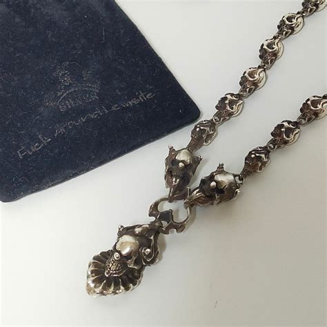 最新入荷 F A L Fuck Aroun Lewisite エフエーエル FA NL ルーズアンダーマインネックレス silver シルバー シルバー