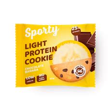 Печенье протеиновое Sporty Light Protein шоколад-банан — купить с ...