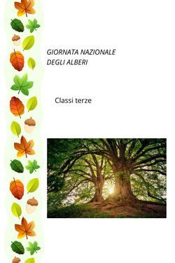 Book Creator Giornata Degli Alberi