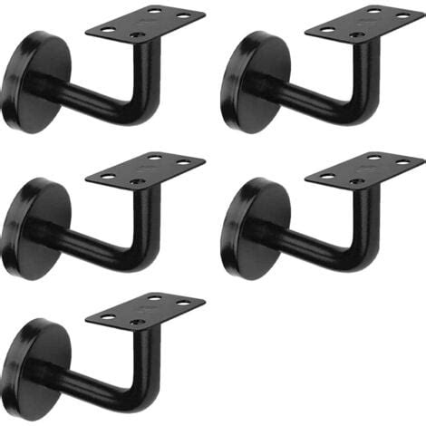 Lot Supports De Main Courante D Escalier Noir Supports De Rampe D