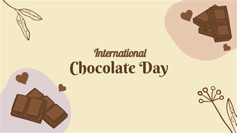 Free International Chocolate Day Design Background Template Edit