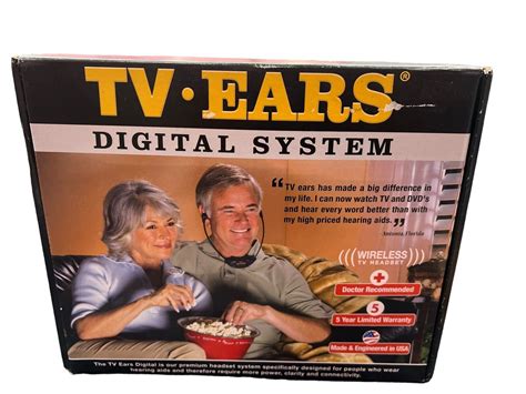 TV Ears Digital Wireless Headset System For TV Ideal For Seniors Extra