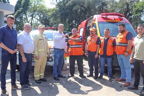 Defesa Civil de Campo Largo recebe novo veículo e Corpo de Bombeiros