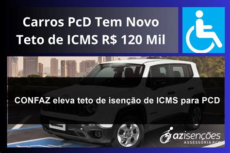 Carros PcD Tem Novo Teto de ICMS R 120 Mil AZ Isenções