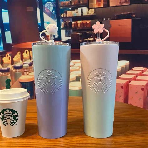 พร้อมส่งจากไทย แก้วเก็บอุณหภูมิ Starbucks แก้วเก็บร้อน เย็น สีพาสเทล