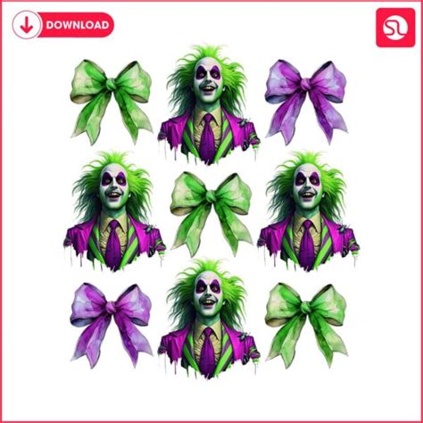 Green Beetle Halloween Movie Coquette Bow Png Svgland