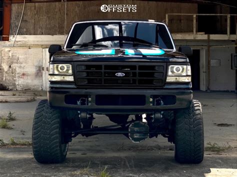 1993 Ford F 350 Hostile Forged Punisher Skyjacker Custom Offsets