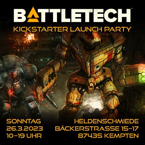 Battletech Kickstarter Launch Partys In Deutschland Update HPG Station