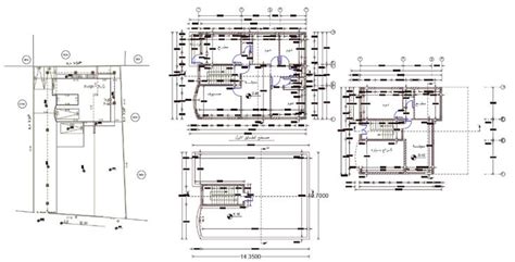 35' X 47' House Ground Floor And First Floor Plan DWG File | Floor ...