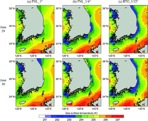 Horizontal Distributions Of Sea Surface Temperature Sst Used For A Download Scientific