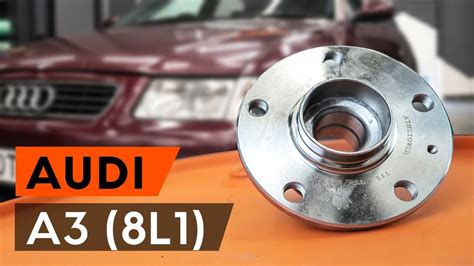 Wie AUDI A3 1 8L1 Radlager Hinten Radnabe Hinten Wechseln TUTORIAL