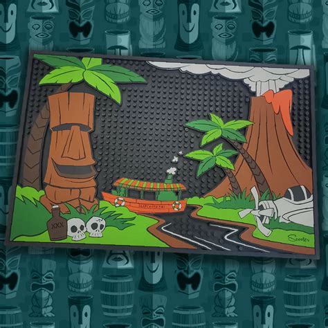 Official Bar Mat From The Search For Tiki Available For Limited Time