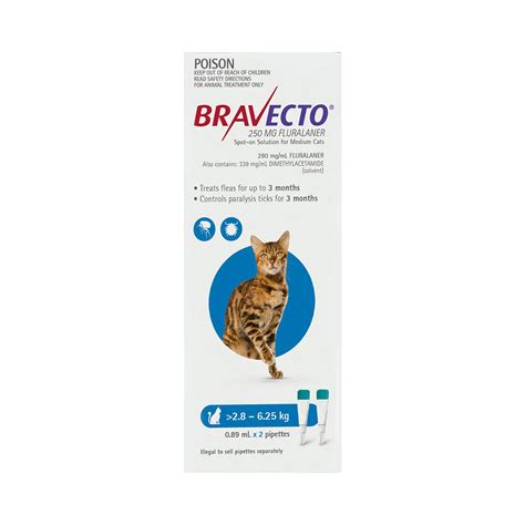 Buy Bravecto Plus For Medium Cats 28 625 Kg Blue Online