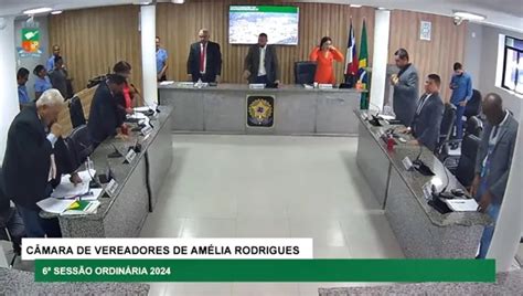 Ao Vivo Assista A Sess O Ordin Ria Da C Mara Municipal De Am Lia