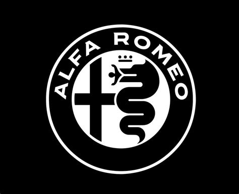 Alfa Romeo Brand Logo Symbol Design Italian cars Automobile Vector ...