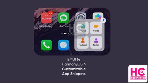 EMUI 14 And HarmonyOS 4 Should Bring Customizable App Snippets Huawei