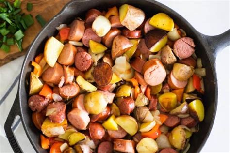 Easy Sausage And Potato Skillet Our Oily House