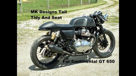 Mk Designs Cafe Racer Seat And Tail Tidy For Royal Enfield Continental