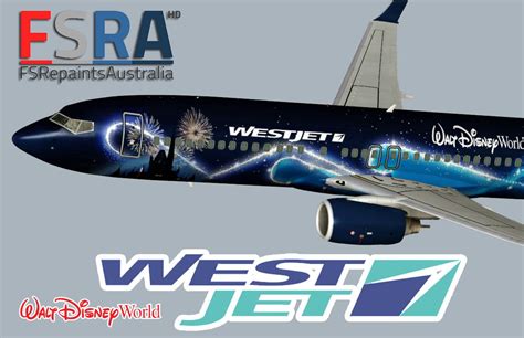 Westjetboeing 737 800 Disney Magic For Fsx