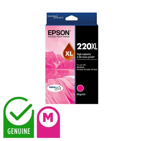 E220mxl Epson 220xl Genuine High Yield Ink Cartridge Magenta Epson 1390