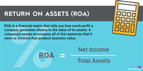 How To Calculate Return On Assets Roa The Motley Fool