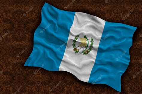 Fondo De La Bandera Nacional De Guatemala Con La Bandera De Guatemala