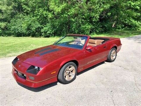 1987 Chevrolet IROC Camaro Convertible 5 Speed Manual Z28 Original