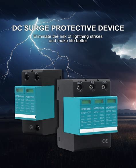 3p 40ka 3 Phase Surge Protection Device For Photovoltaic 40ka 1000V DC