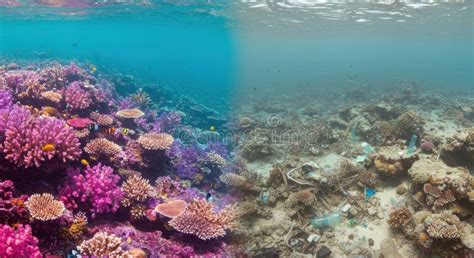 underwater view showing  ocean    plastic pollution