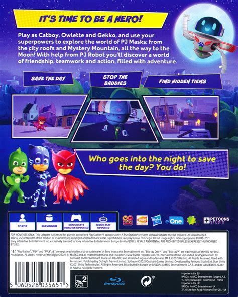 Pj Masks Heroes Of The Night Ps4 Spel