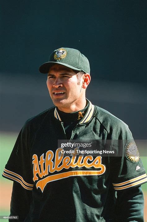 Johnny Damon Of The Oakland Athletics During Spring Training On March