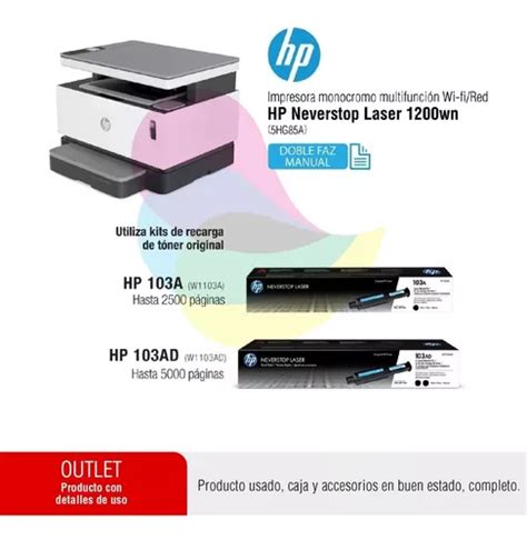 Impresora Hp Neverstop Laser W Monocromo Mfp Wi Fi En Venta En