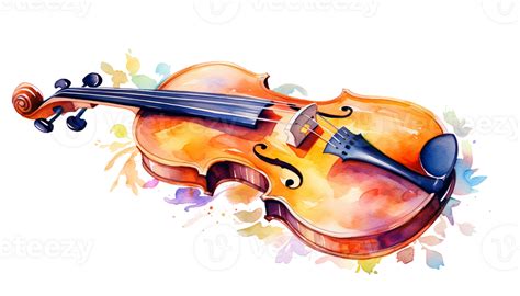 Watercolor Of Musical Instruments 26795347 PNG