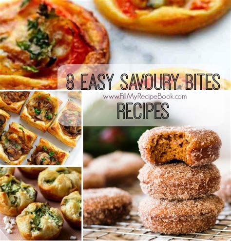 8 Easy Savoury Bites Recipes Fill My Recipe Book