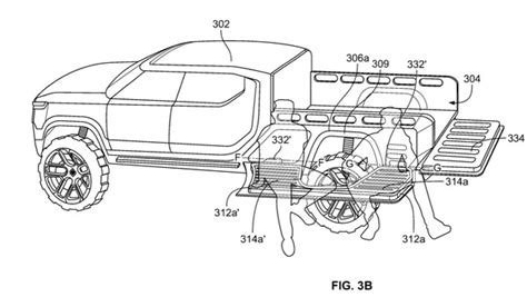 Rivian patents Ram Box-like bed storage system