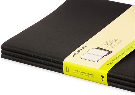 Set Caiete Moleskine Cahier X Large Plain Black Moleskine