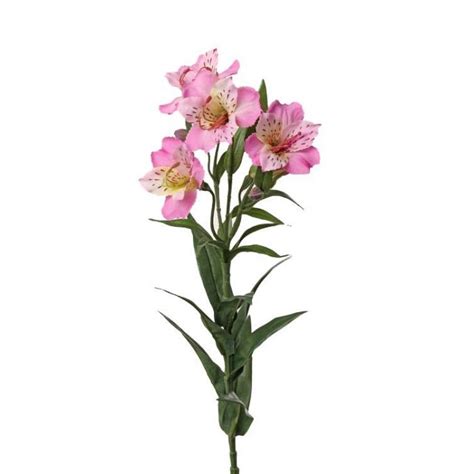 Artificial lily of the Incas AUBERTA pink 75cm Ø6cm Fake flowers