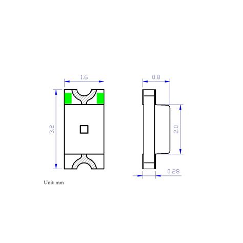 Snapklik Edgelec Pcs Prewired Green Smd Led Light Emitting