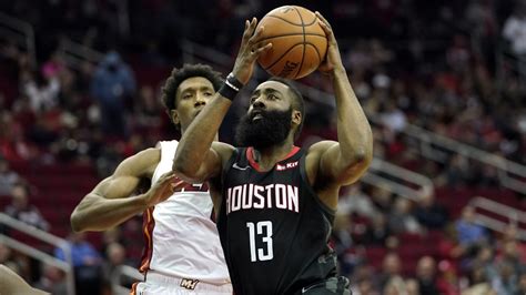 Watch James Harden Score 58 Points Rally Rockets Past Heat 121 118 Nbc Sports