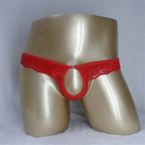 Bikini Style Men S Lace Crotchless Thong Underwear Sex Toys Free