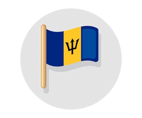 Premium Vector Waving Vector Flag Of Barbados