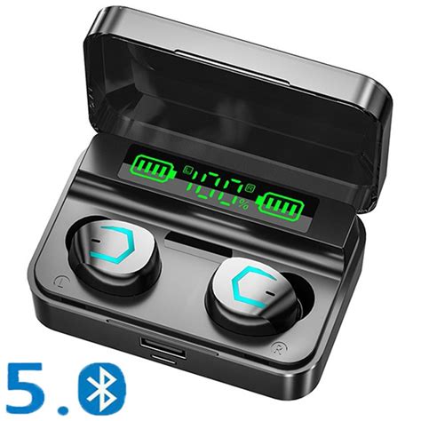 Tws Wireless Bluetooth 5.2 Headset 9D HIFI Stereo In Ear Headphone Noise Cancellation Wireless ...