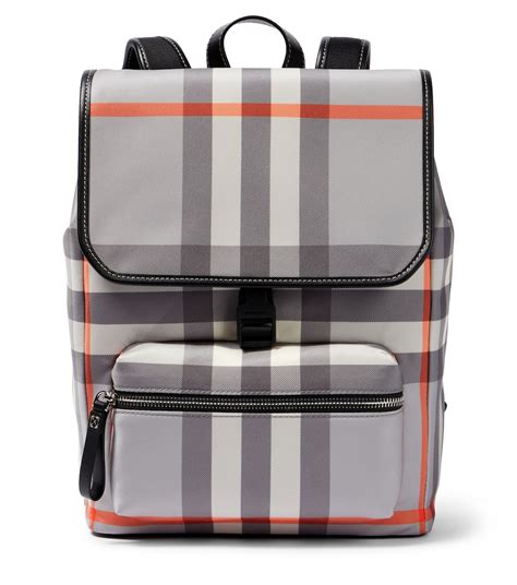 Burberry Check Backpack in Grey - Burberry Kids | Mytheresa