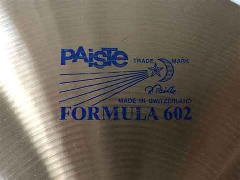 Switserland Paiste Formula Medium Blue Label Reverb